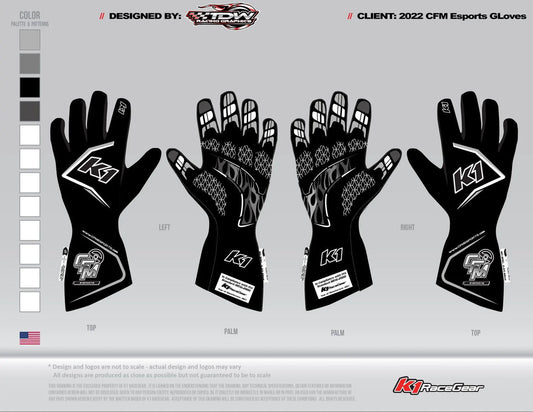 SFI Racing CFM E-Sports K1 Flight Glove
